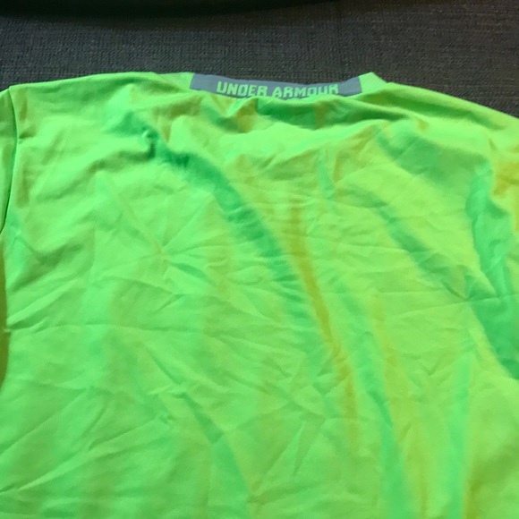 YLG Neon Green Underarmour Compression Long Sleeve - Picture 4 of 4